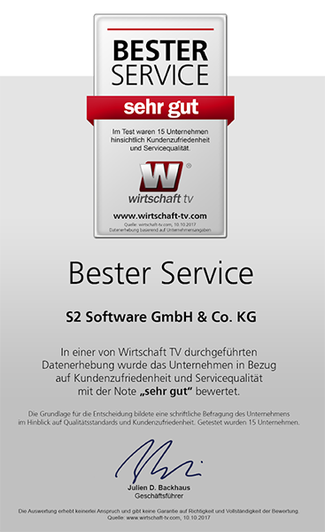 Bester Service s2-Software GmbH & Co. KG