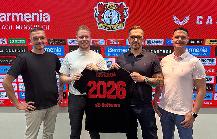 s2-Software ist stolzer Partner von Bayer 04 Leverkusen