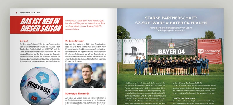 Mehr als Sponsoring: s2-Software stärkt die Bayer 04 Frauen